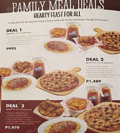 shakey's aseana|Shakey's Menu .